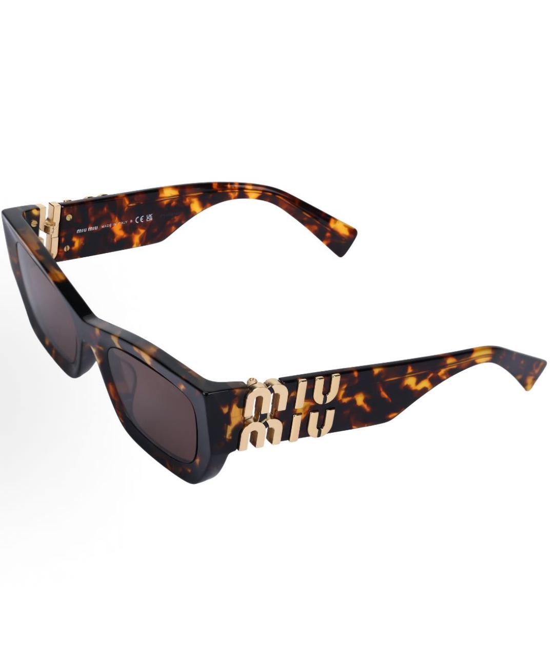 MIU MIU Коричневые солнцезащитные очки, фото 2