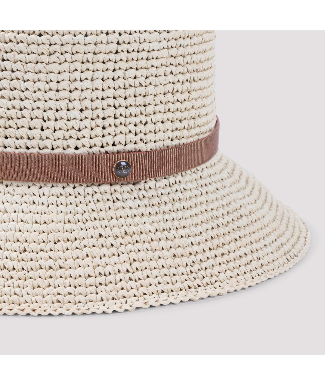 VALENTINO Бежевая шляпа, фото 4