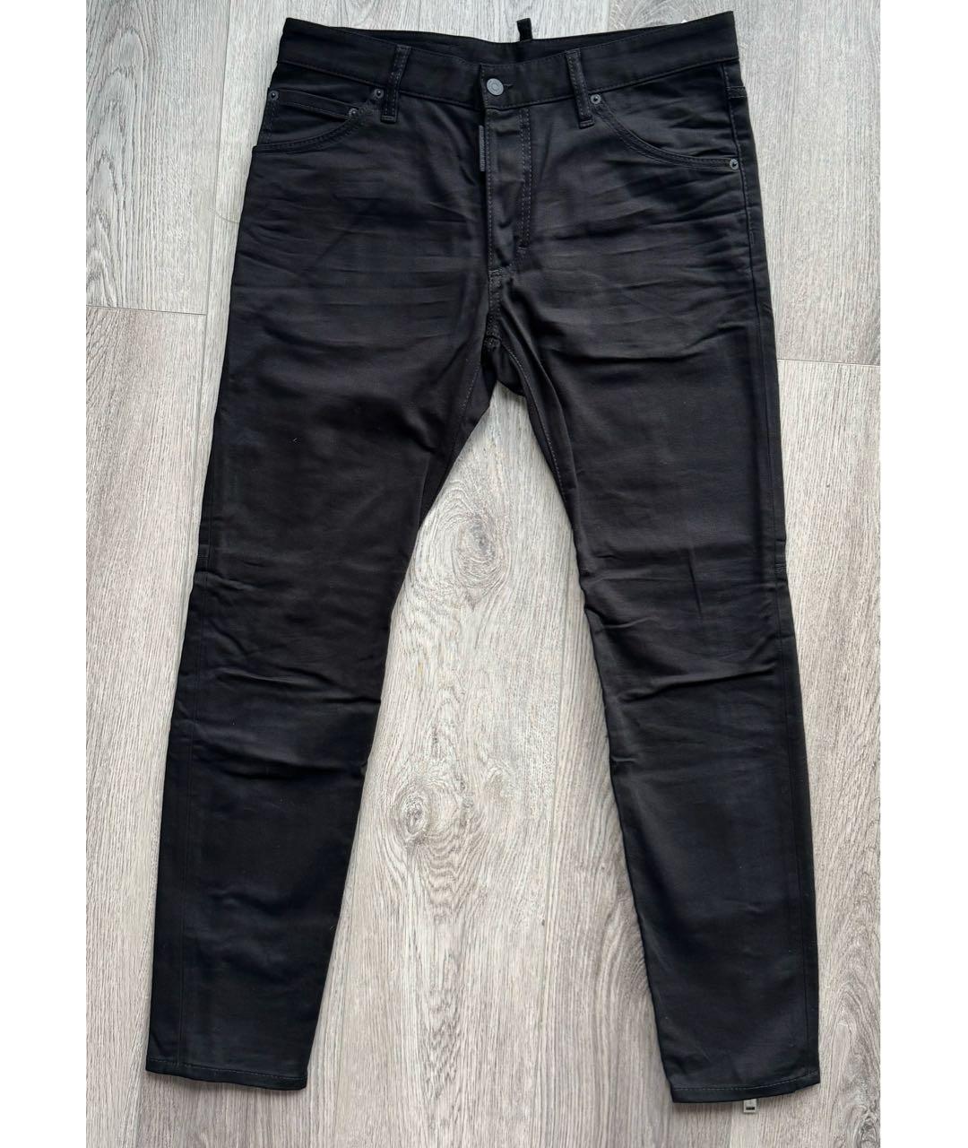 DSQUARED2 Черные хлопко-эластановые джинсы скинни, фото 6