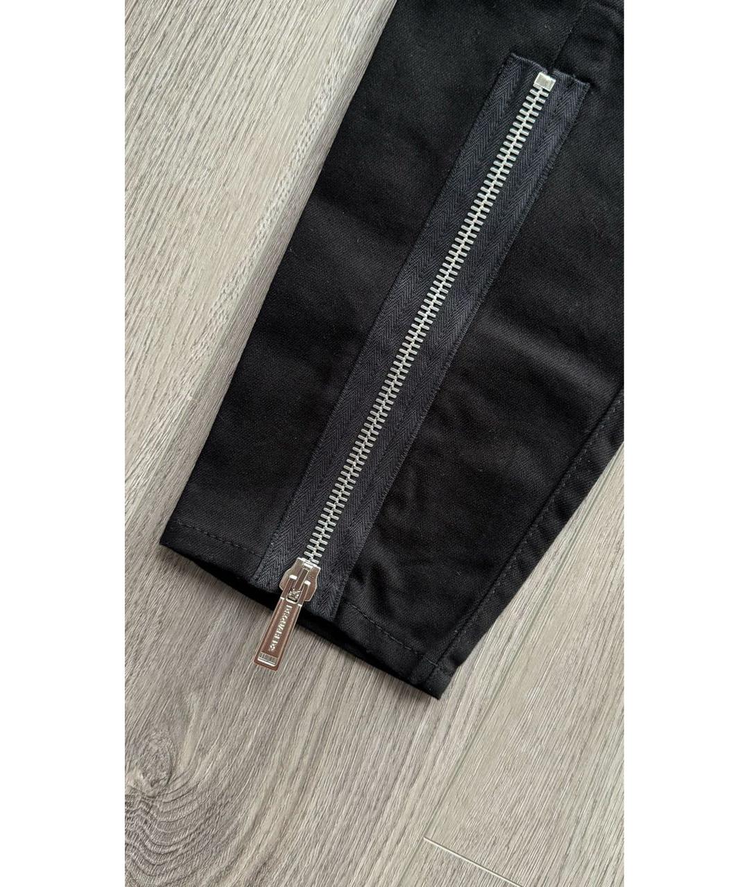 DSQUARED2 Черные хлопко-эластановые джинсы скинни, фото 5