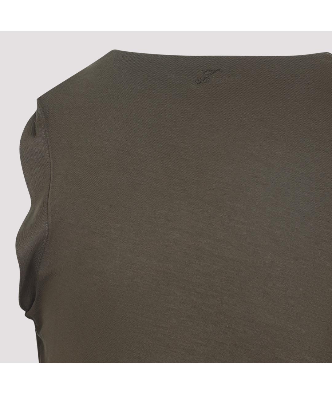 JACQUEMUS Хаки хлопковая блузы, фото 4