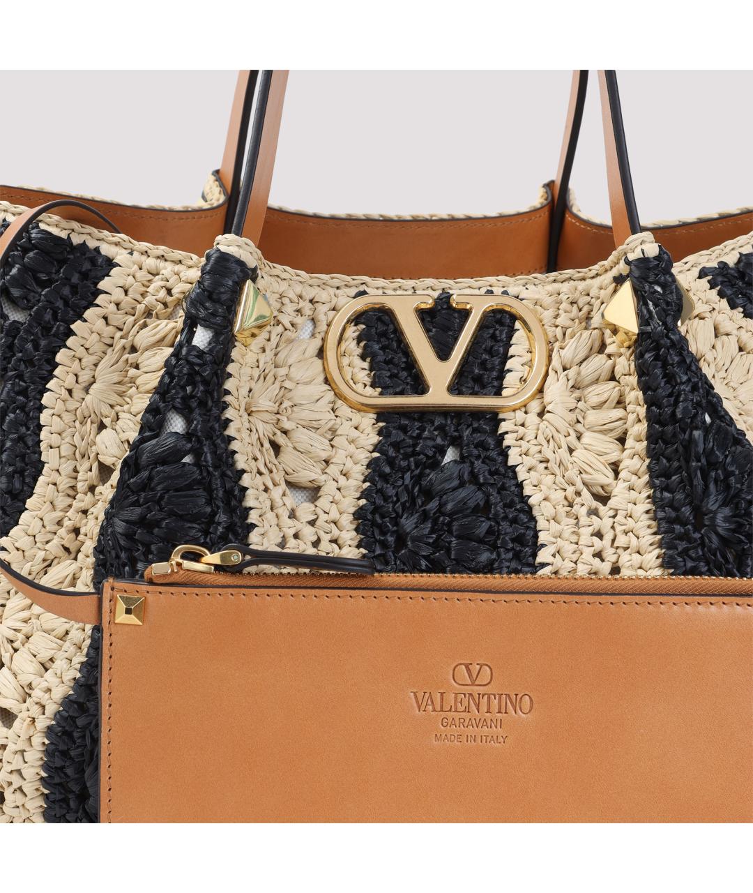 VALENTINO Мульти кожаная сумка тоут, фото 4