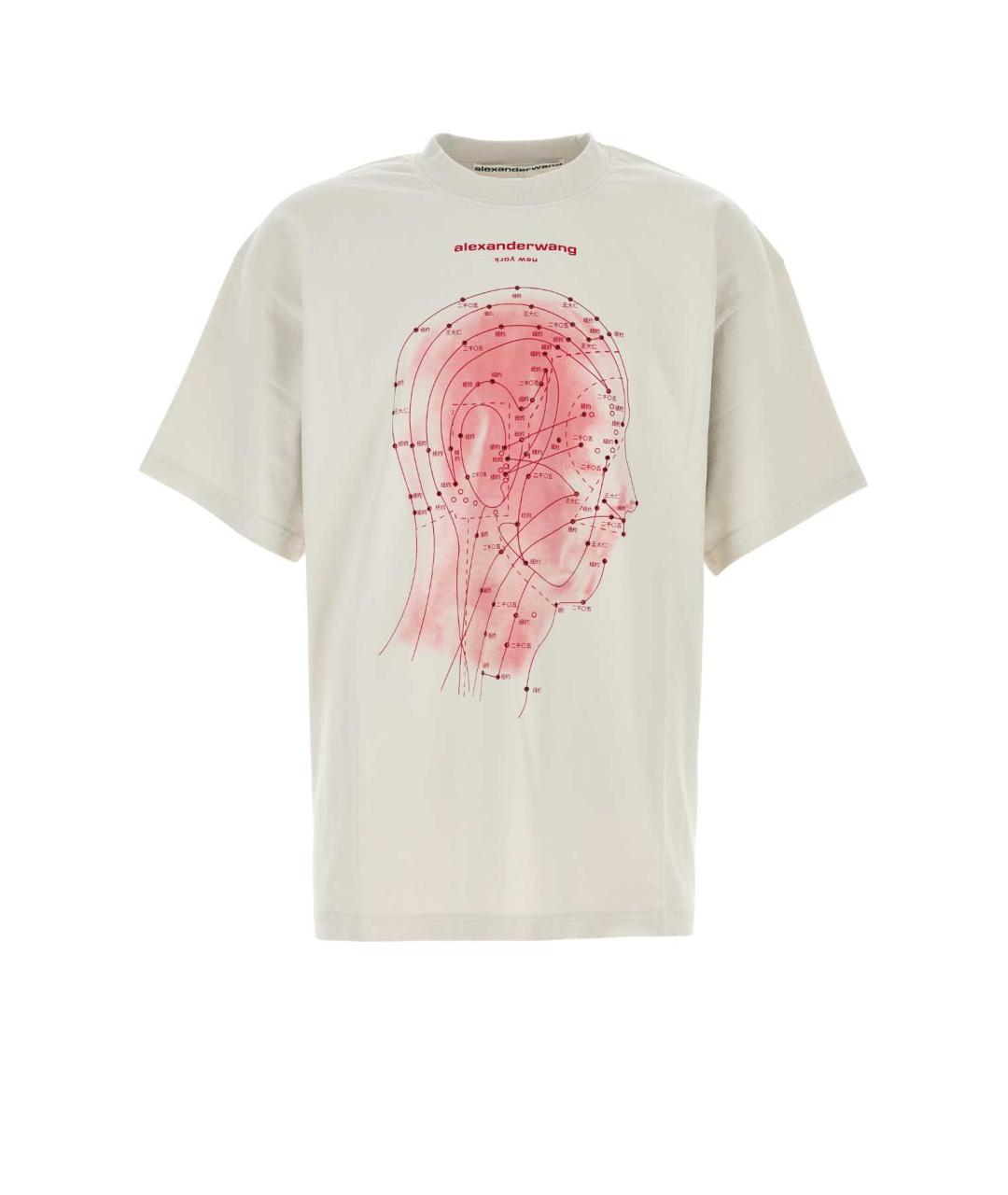 ALEXANDER WANG Белая хлопковая футболка, фото 1