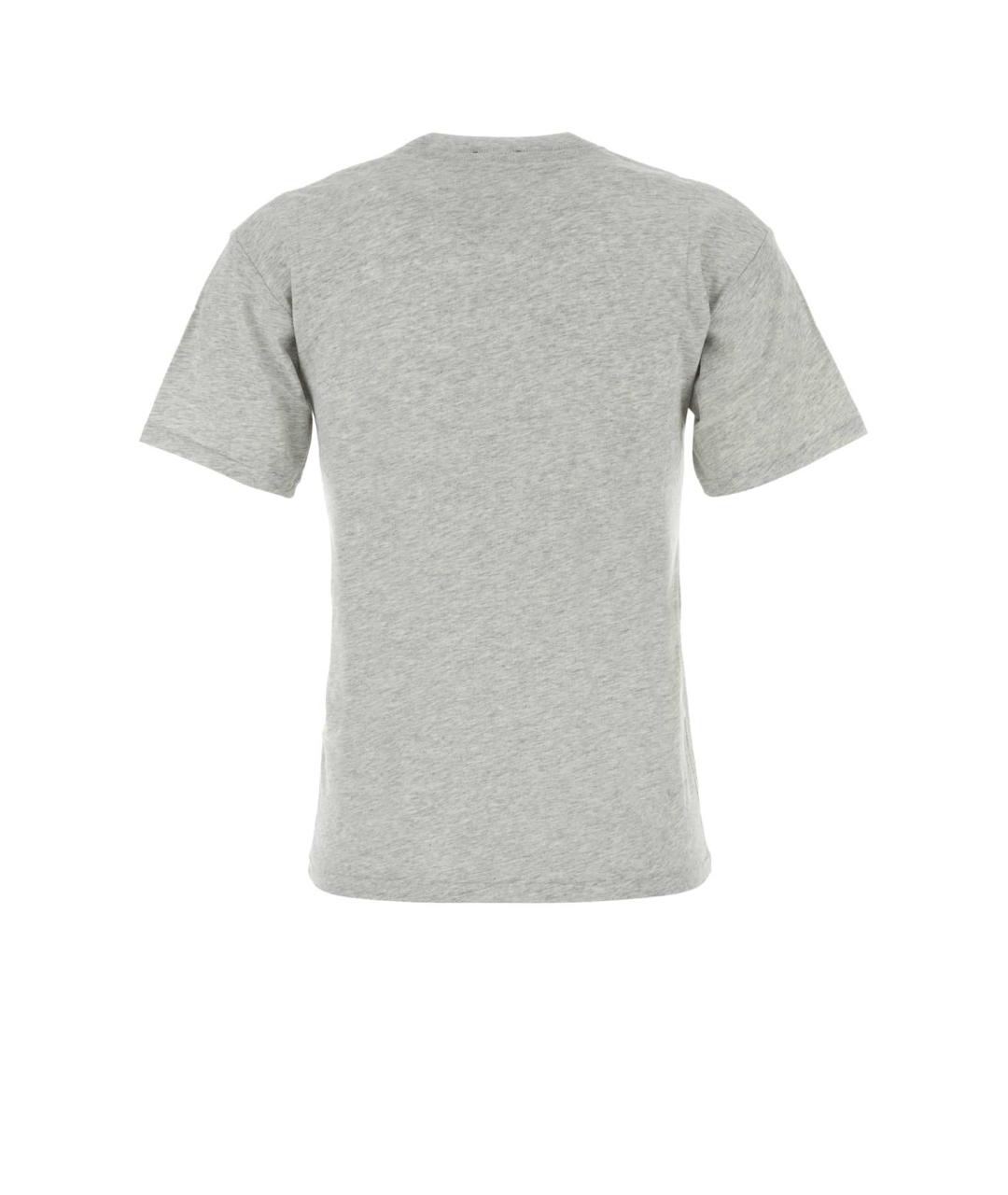 POLO RALPH LAUREN Серая хлопковая футболка, фото 2