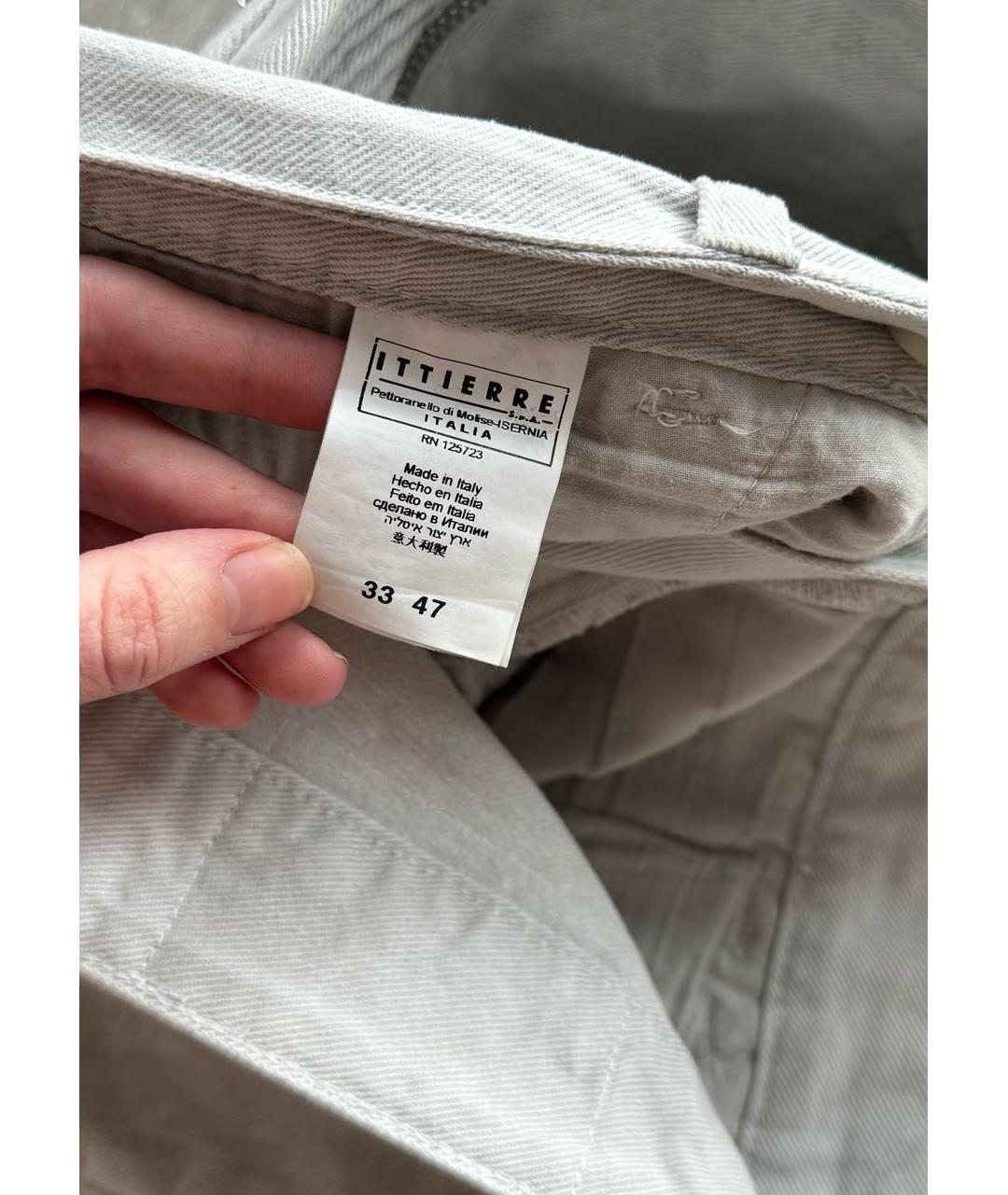 PIERRE BALMAIN Серые хлопковые джинсы скинни, фото 6