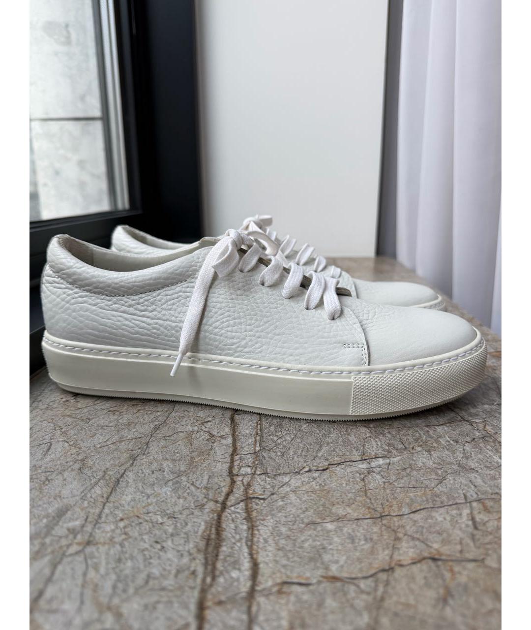 ACNE STUDIOS Белые кожаные кроссовки, фото 7