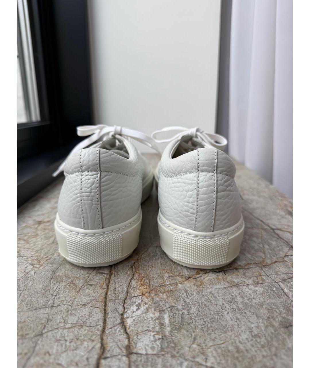 ACNE STUDIOS Белые кожаные кроссовки, фото 4