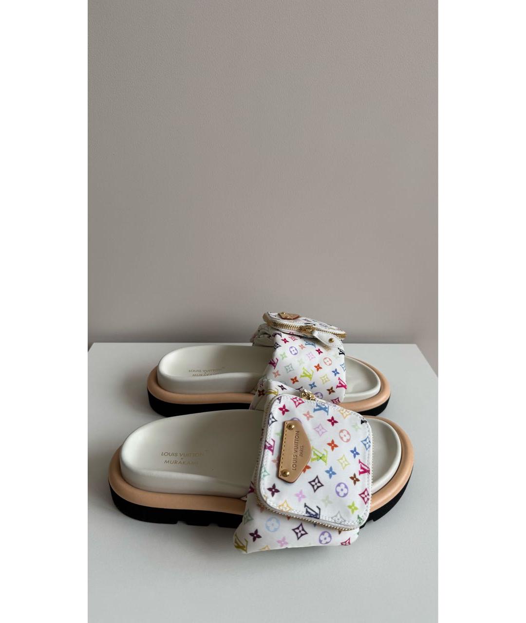 LOUIS VUITTON Мульти шлепанцы, фото 7
