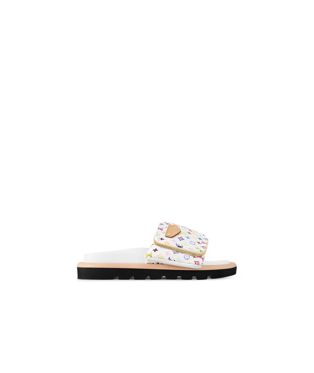 LOUIS VUITTON Мульти шлепанцы, фото 8