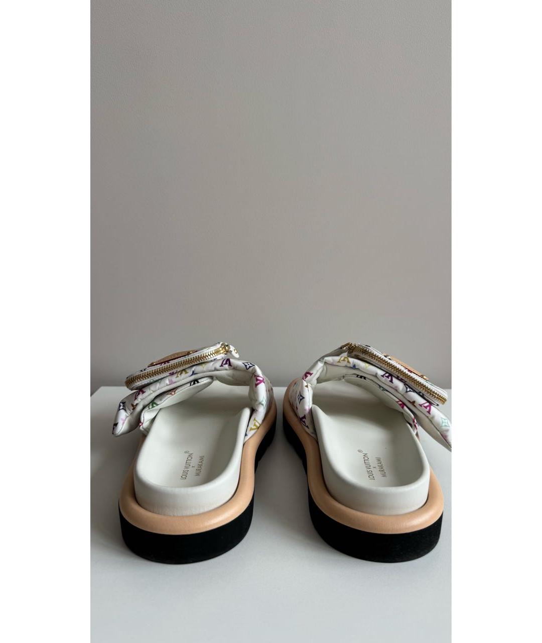 LOUIS VUITTON Мульти шлепанцы, фото 5