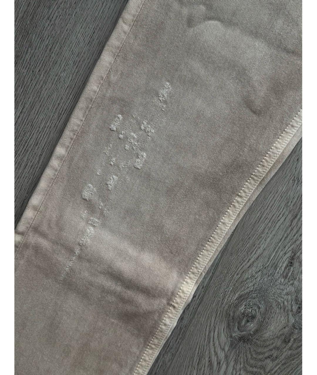 ERMANNO SCERVINO Бежевые хлопковые джинсы скинни, фото 2