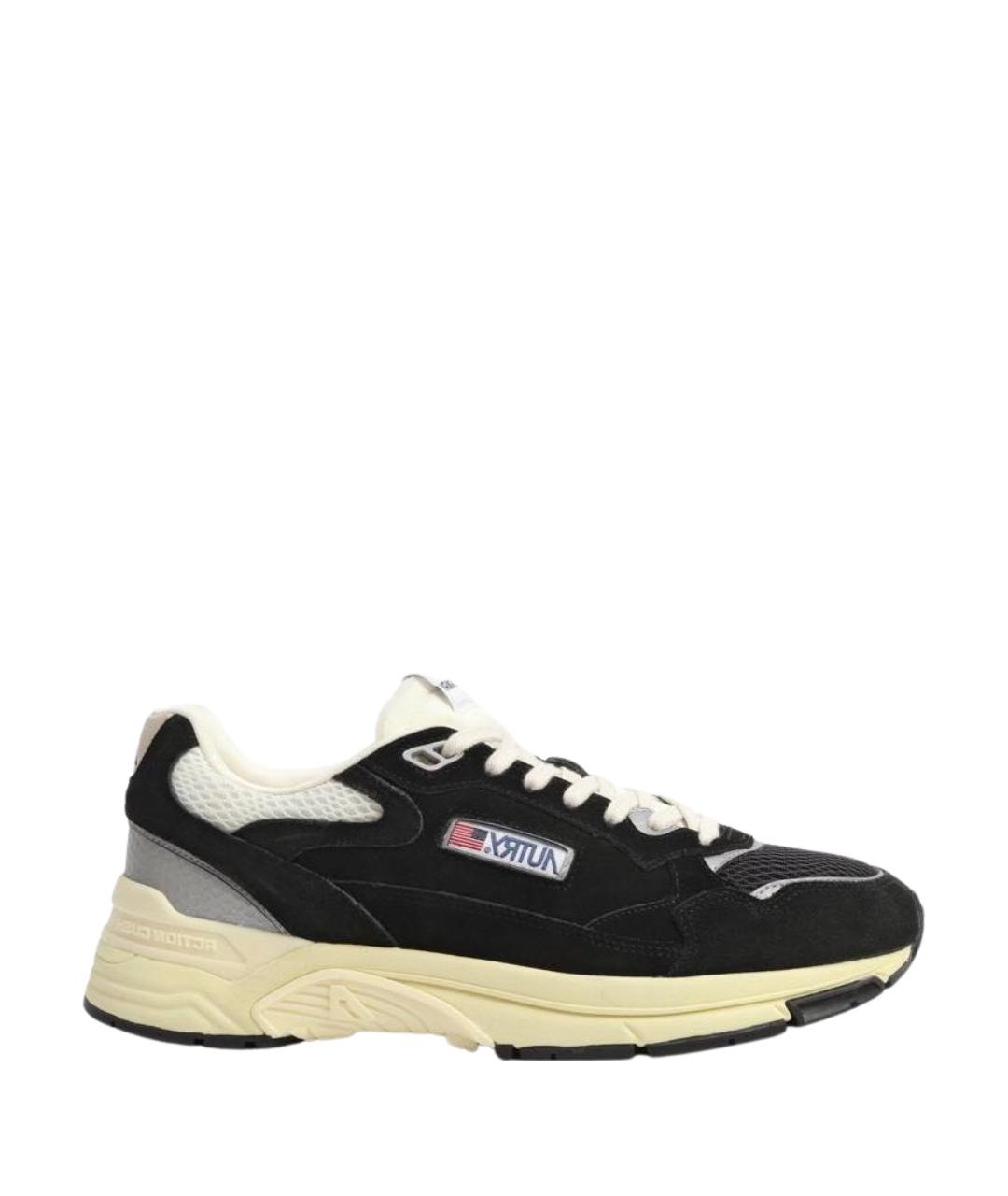 AUTRY Черные замшевые низкие кроссовки / кеды, фото 1