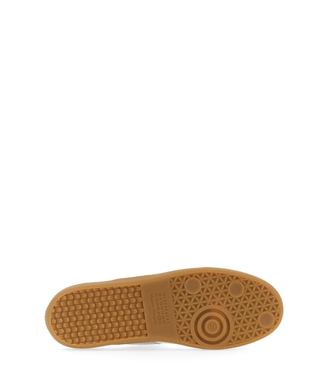 MAISON MARGIELA Белые замшевые низкие кроссовки / кеды, фото 6