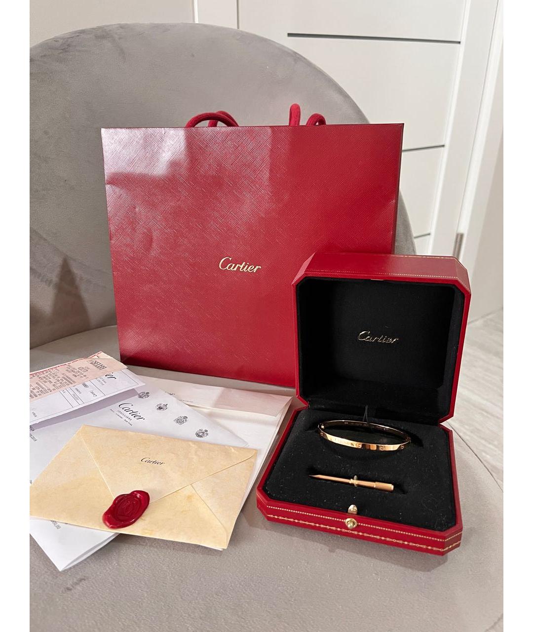 CARTIER Золотой браслет из розового золота, фото 3