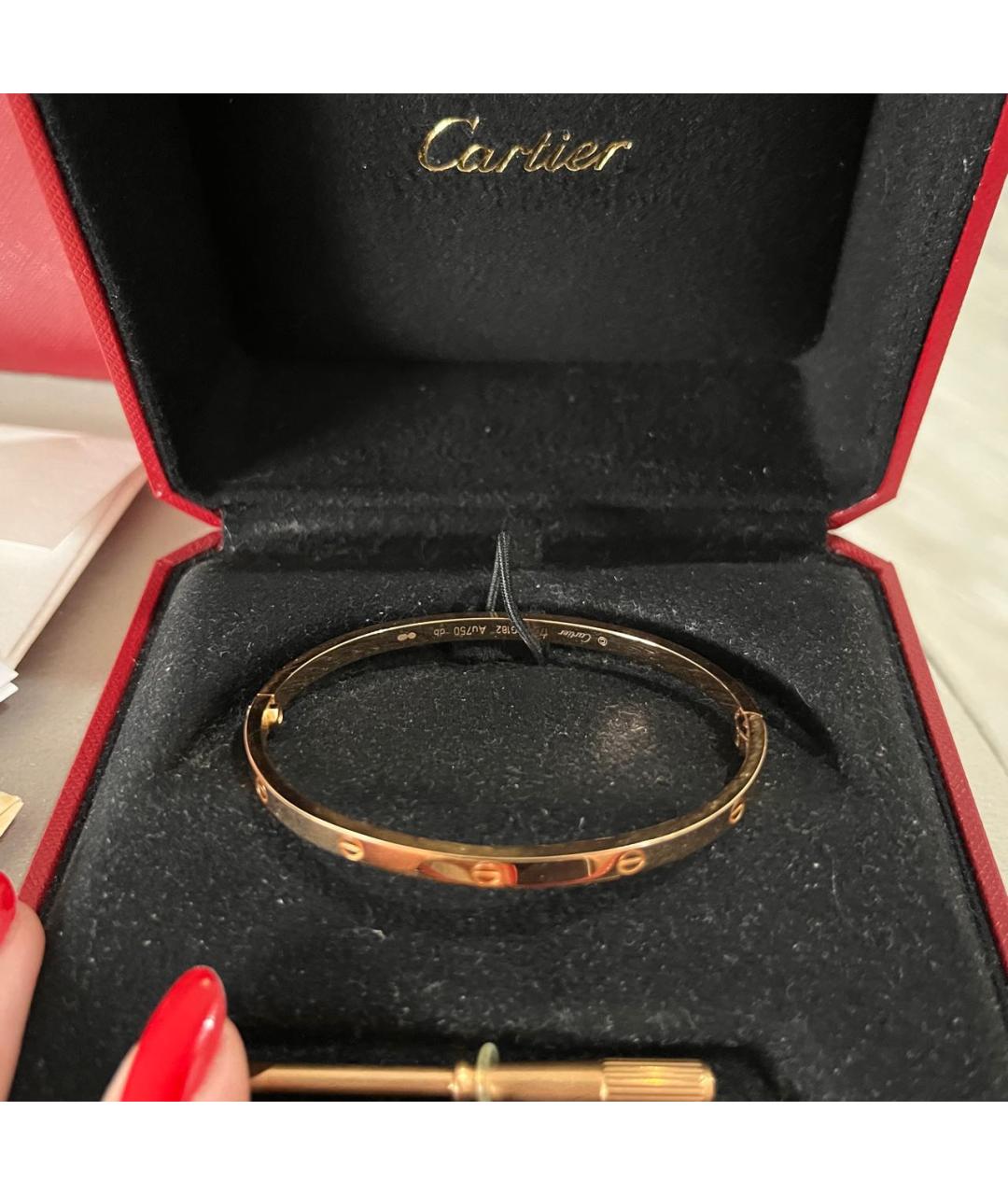 CARTIER Золотой браслет из розового золота, фото 7