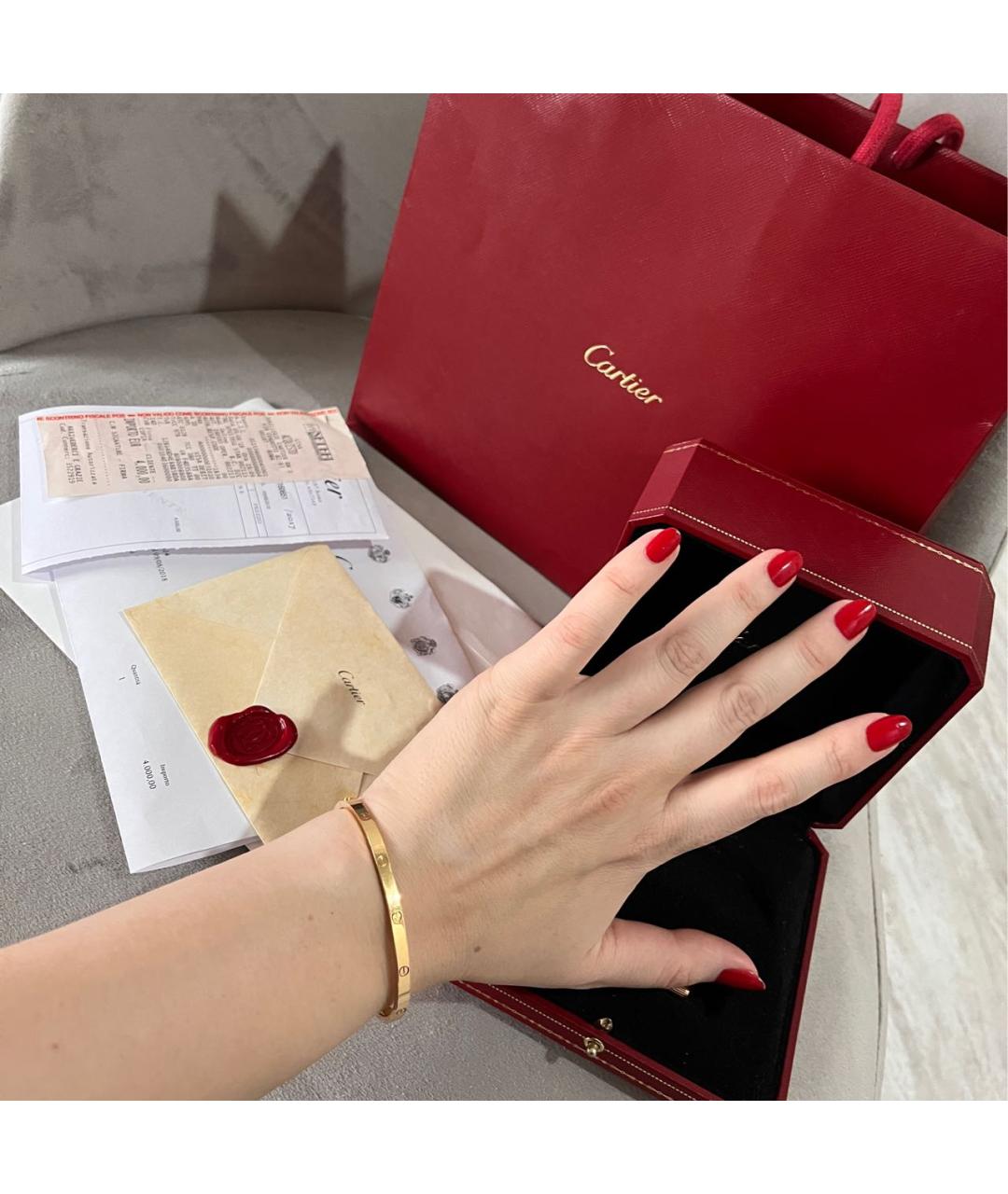 CARTIER Золотой браслет из розового золота, фото 4