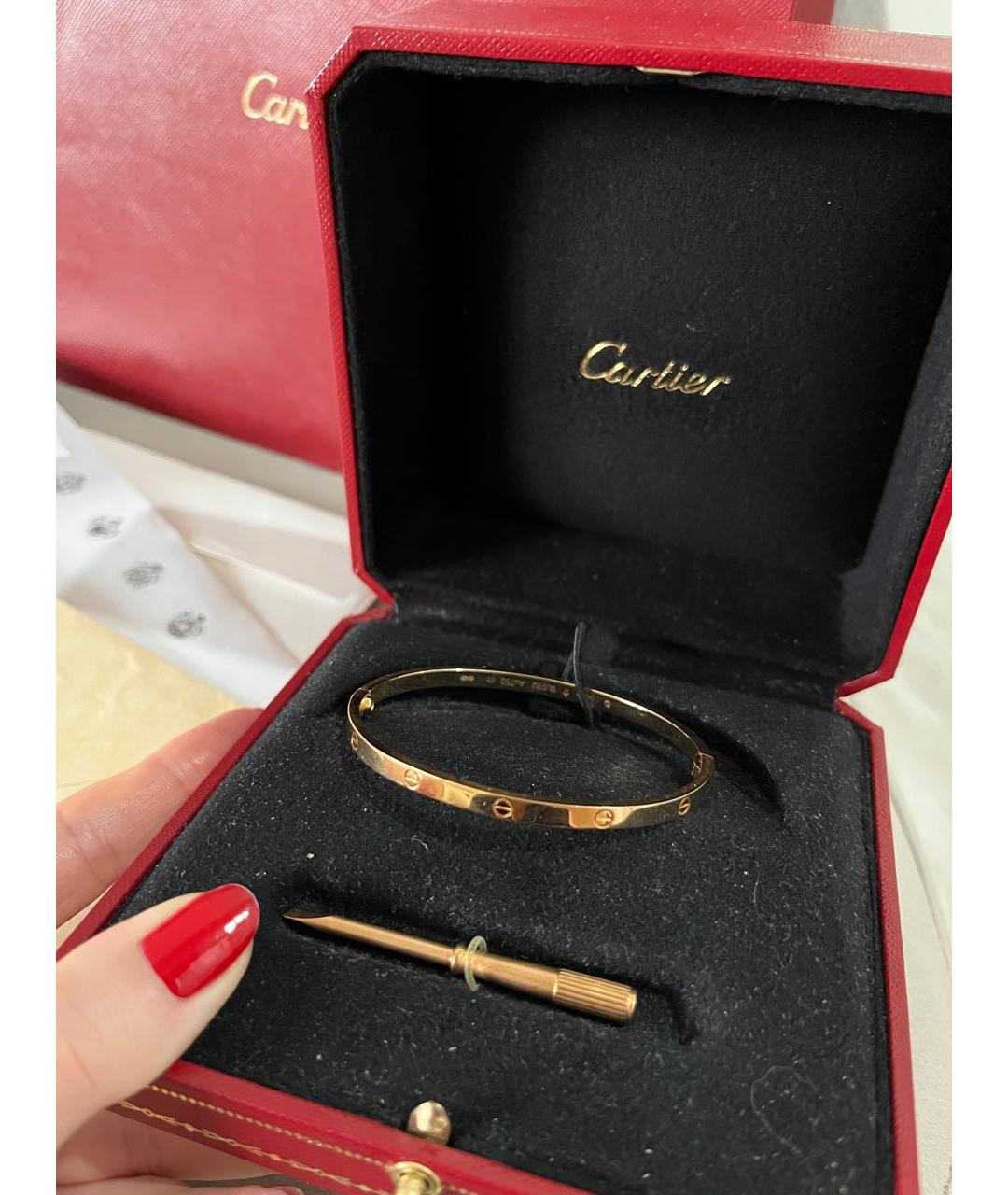 CARTIER Золотой браслет из розового золота, фото 2