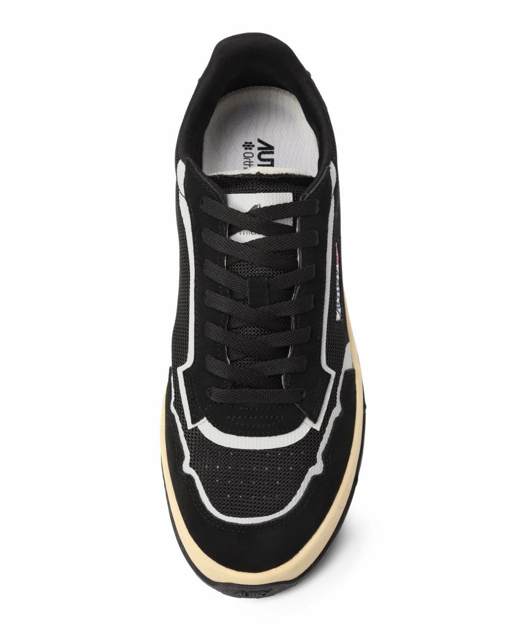 AUTRY Черные текстильные низкие кроссовки / кеды, фото 5