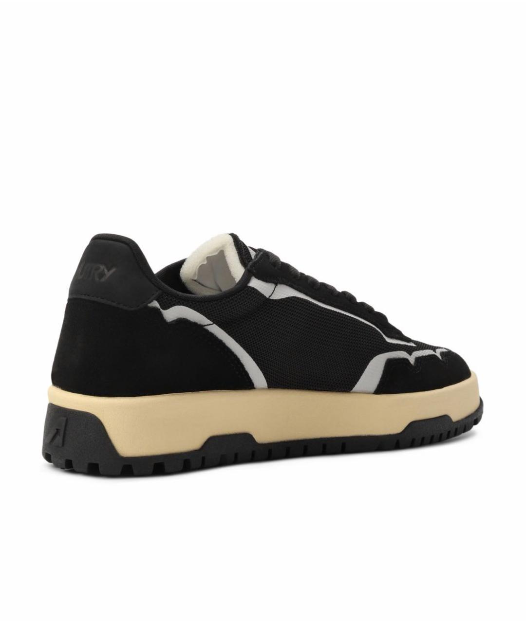 AUTRY Черные текстильные низкие кроссовки / кеды, фото 3