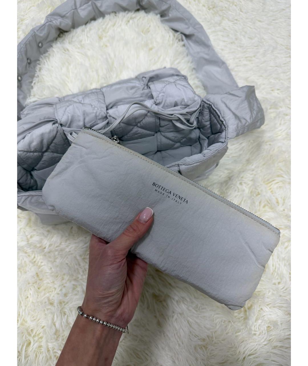 BOTTEGA VENETA Серая сумка через плечо, фото 2