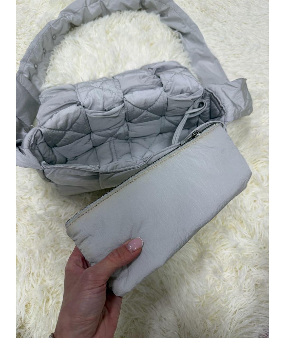 BOTTEGA VENETA Серая сумка через плечо, фото 3