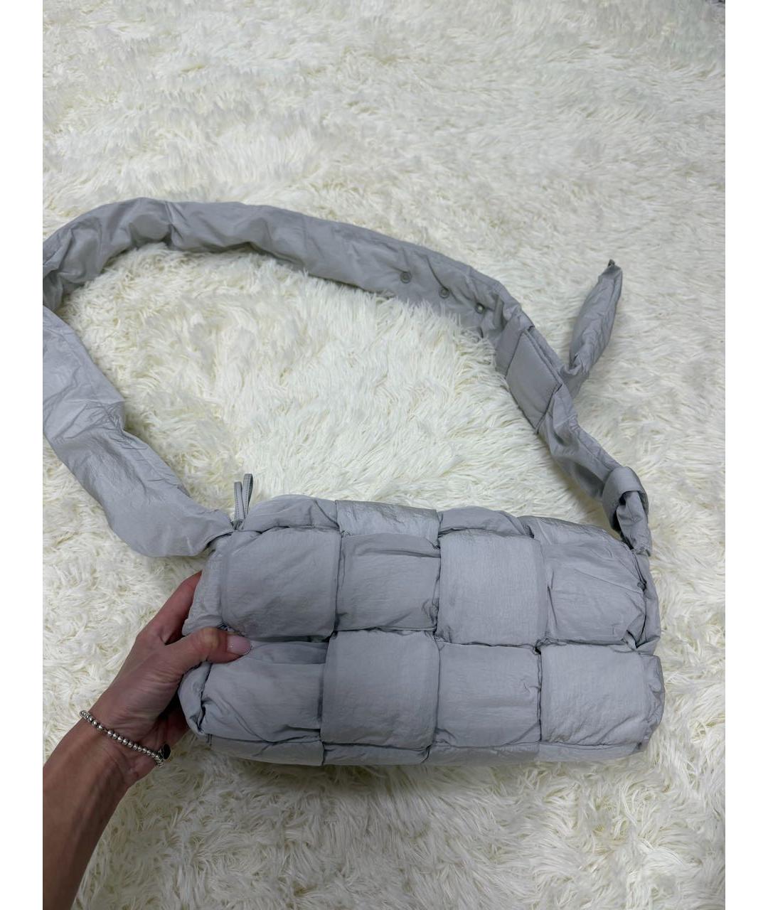 BOTTEGA VENETA Серая сумка через плечо, фото 6