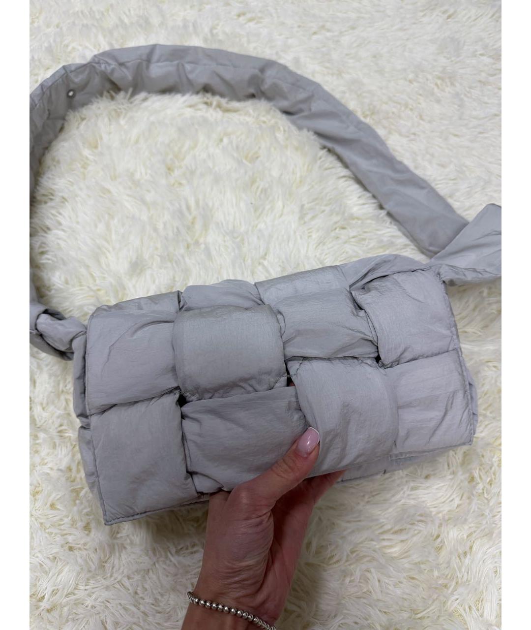 BOTTEGA VENETA Серая сумка через плечо, фото 4