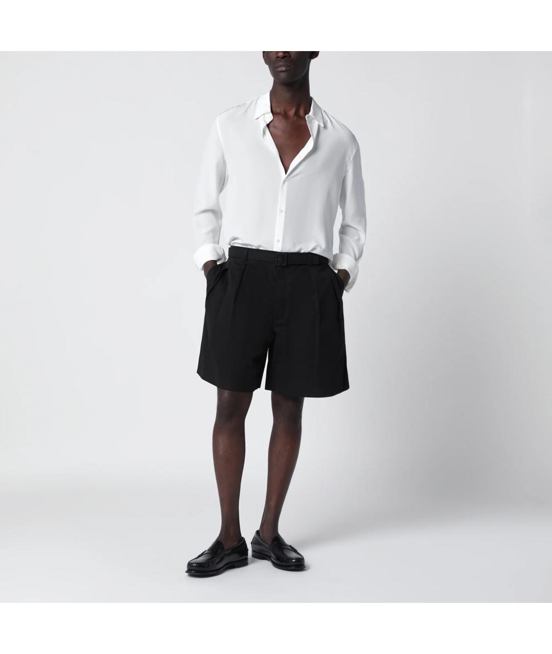 SAINT LAURENT Черные хлопковые шорты, фото 3