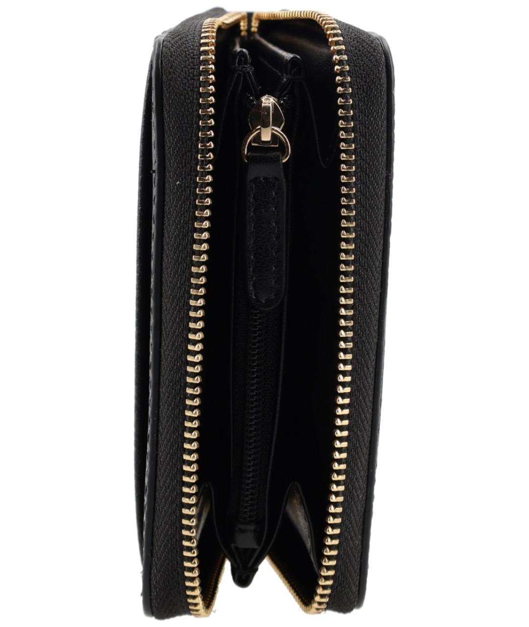 MICHAEL KORS Черный кожаный кошелек, фото 3