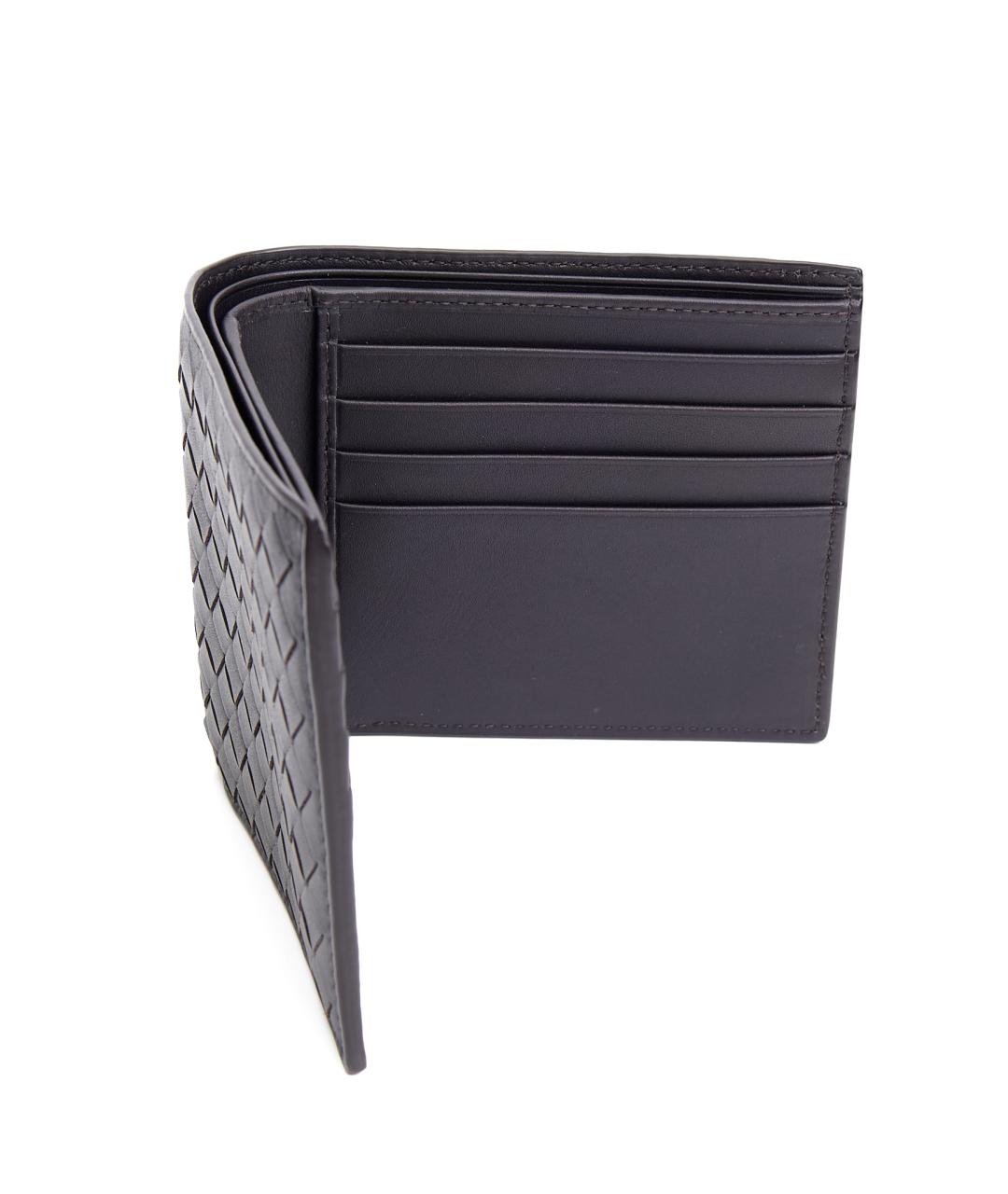 BOTTEGA VENETA Коричневый кожаный кошелек, фото 3