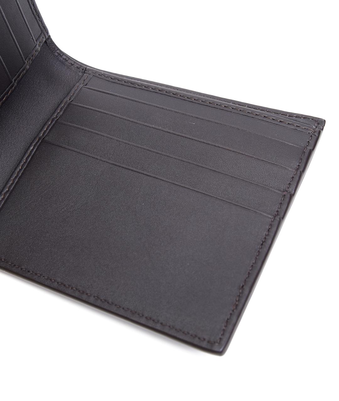 BOTTEGA VENETA Коричневый кожаный кошелек, фото 4