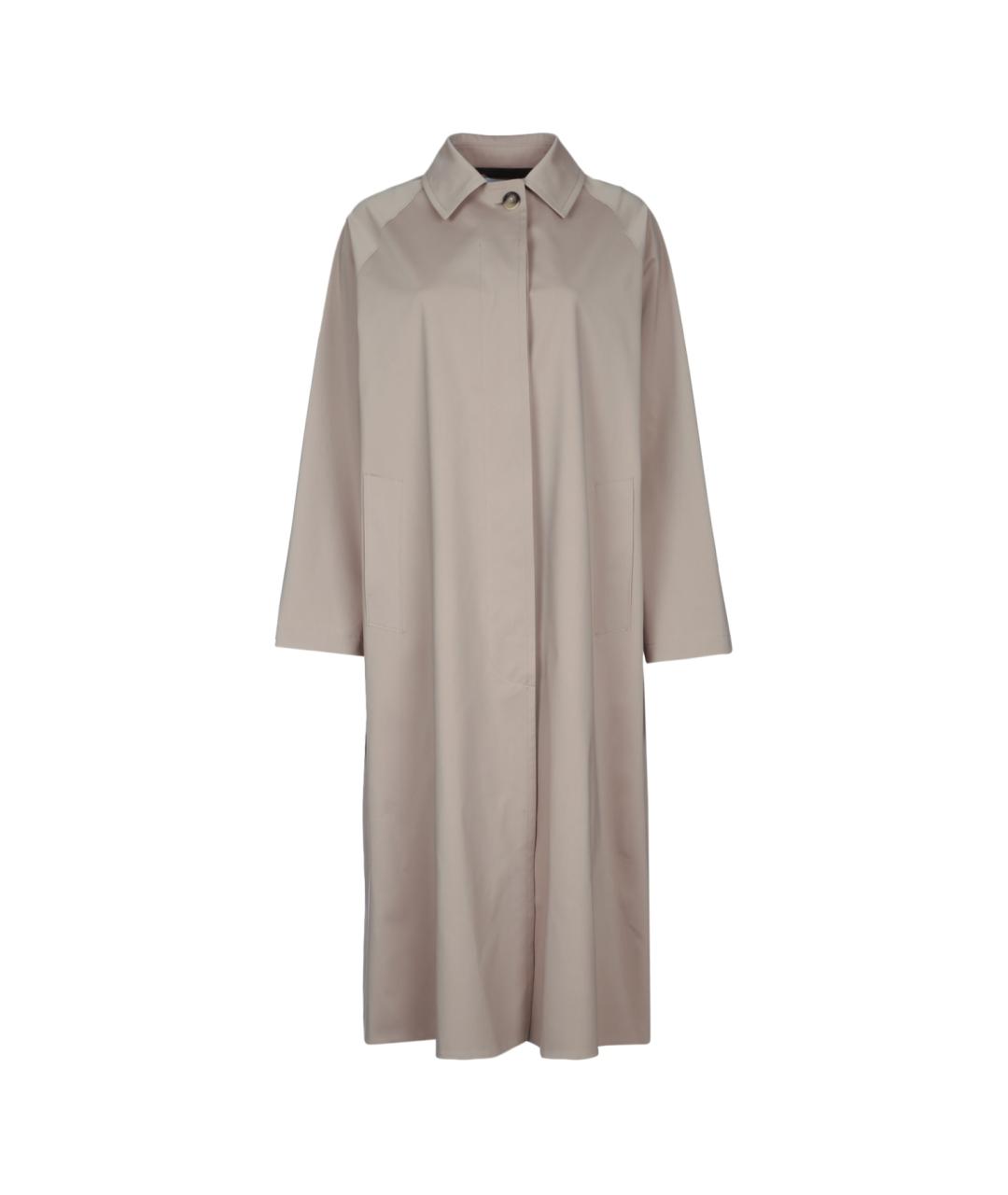 HARRIS WHARF LONDON Бежевый синтетический тренч/плащ, фото 1