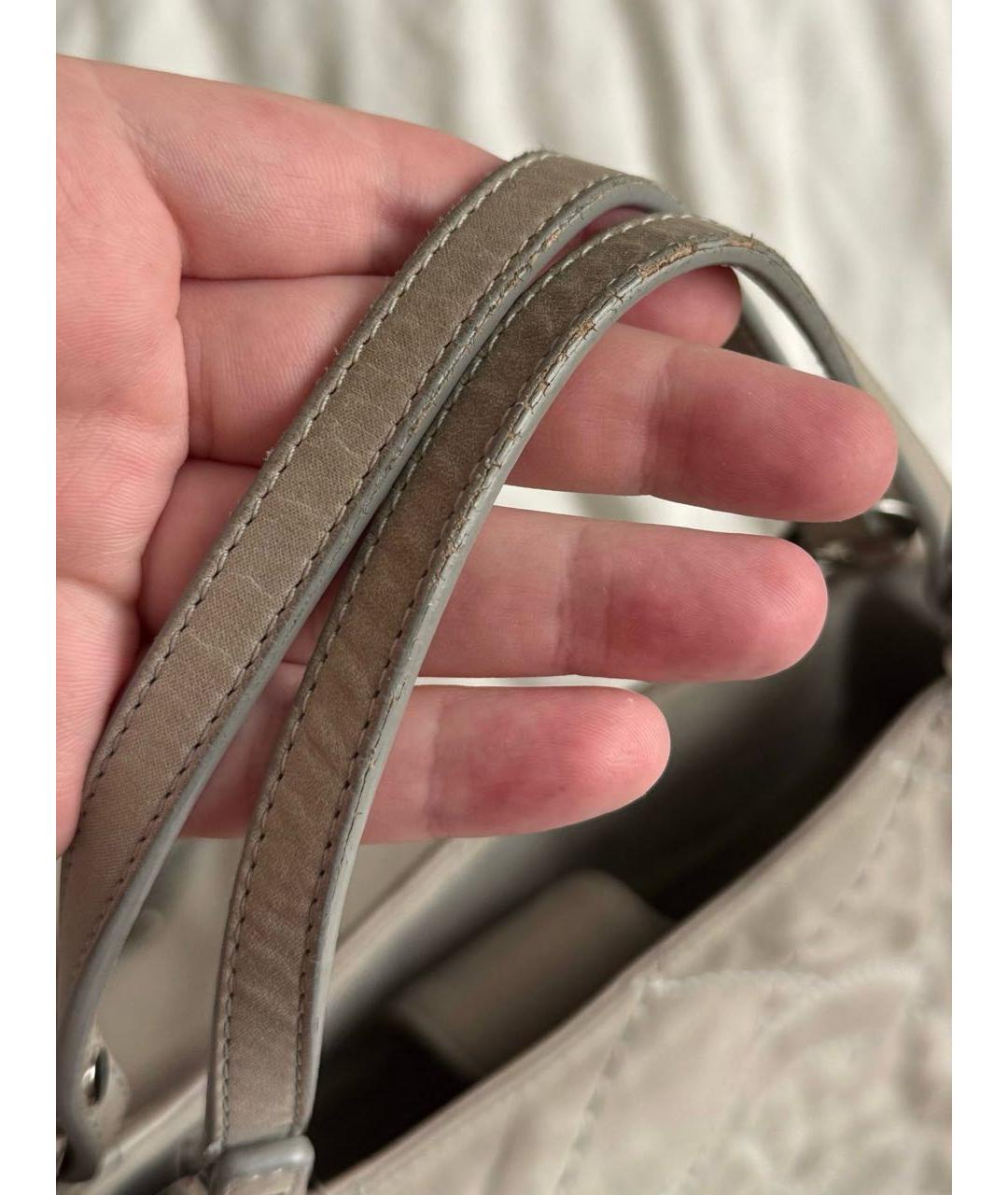 CHANEL Бежевая кожаная сумка тоут, фото 5