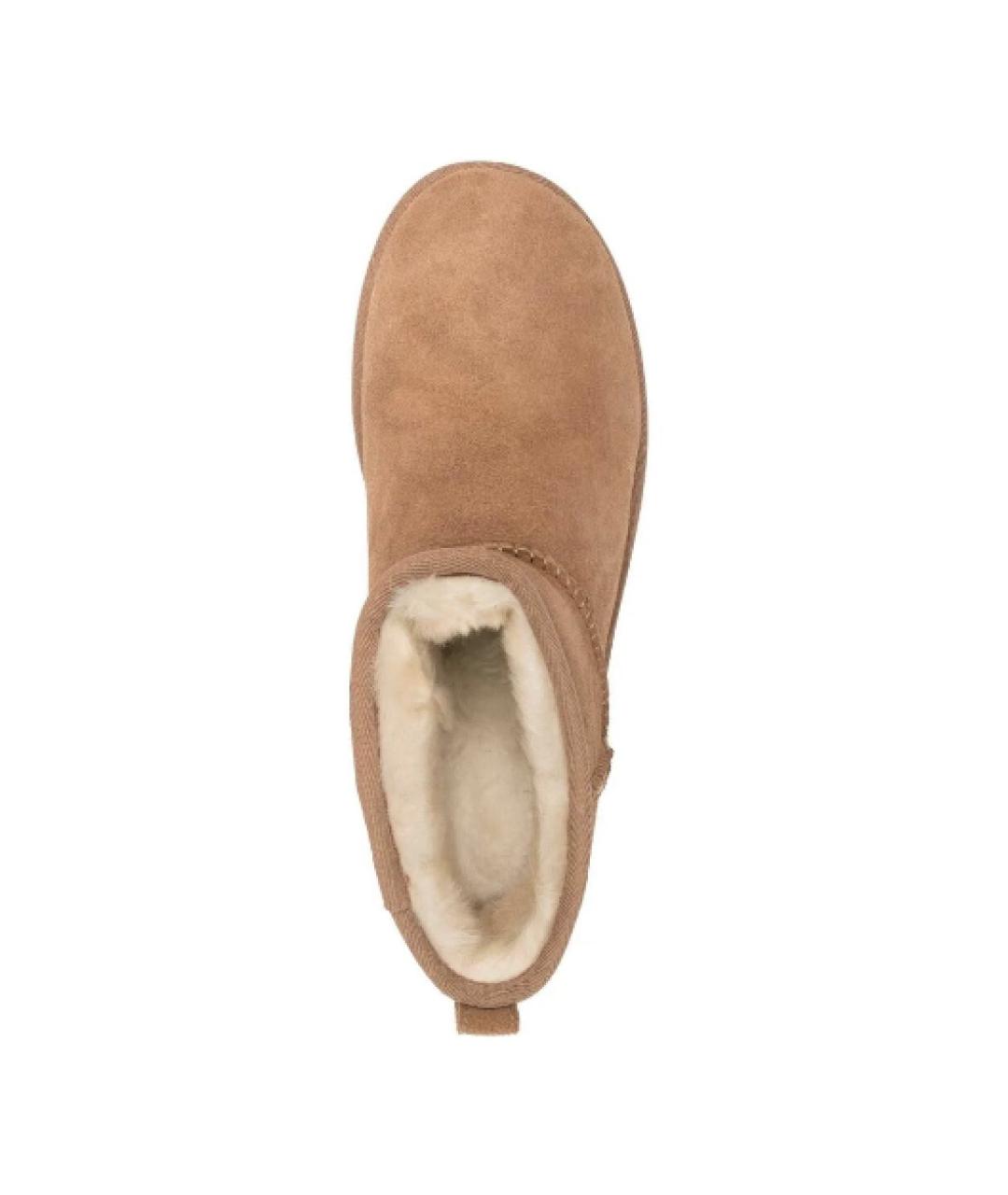 UGG AUSTRALIA Коричневые замшевые низкие ботинки, фото 4