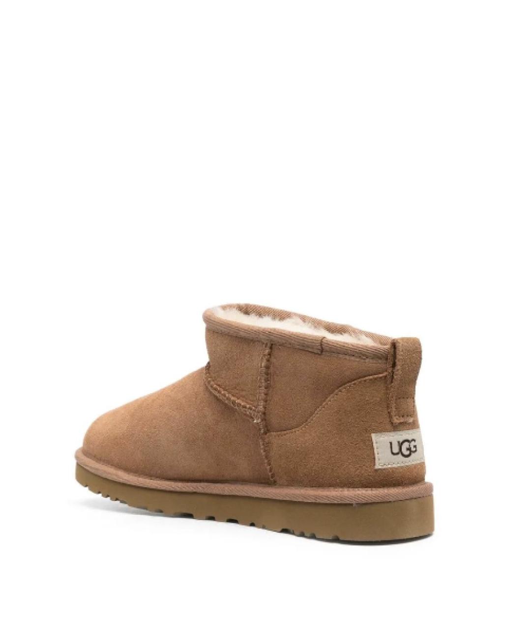 UGG AUSTRALIA Коричневые замшевые низкие ботинки, фото 3