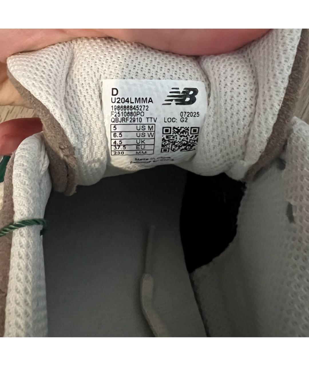 NEW BALANCE Бежевые замшевые кроссовки, фото 4