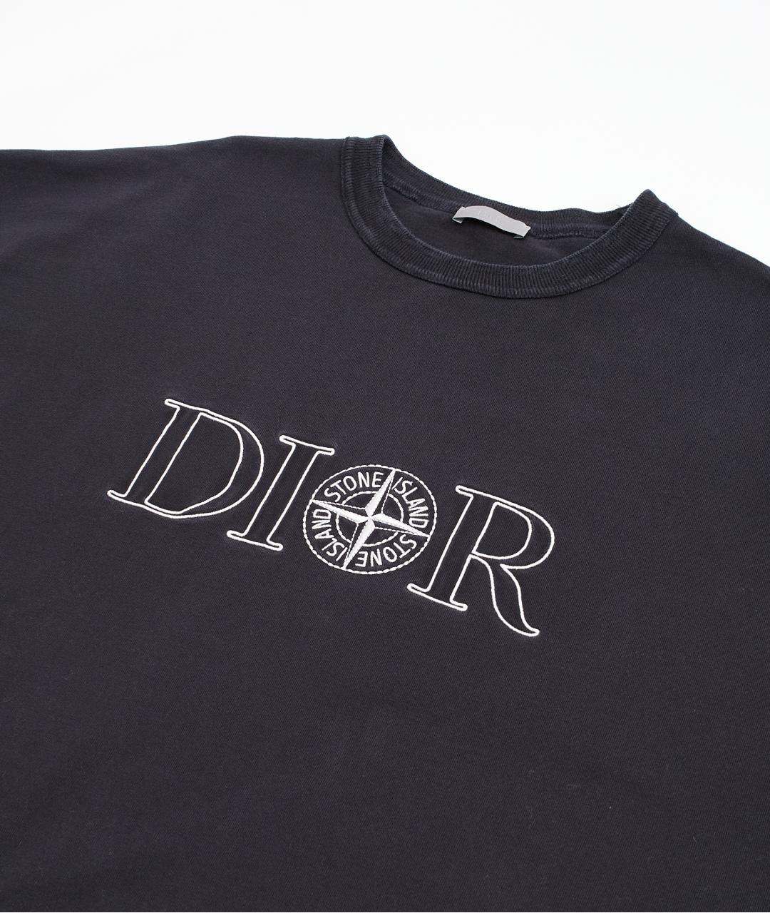 CHRISTIAN DIOR Черная хлопковая футболка, фото 4