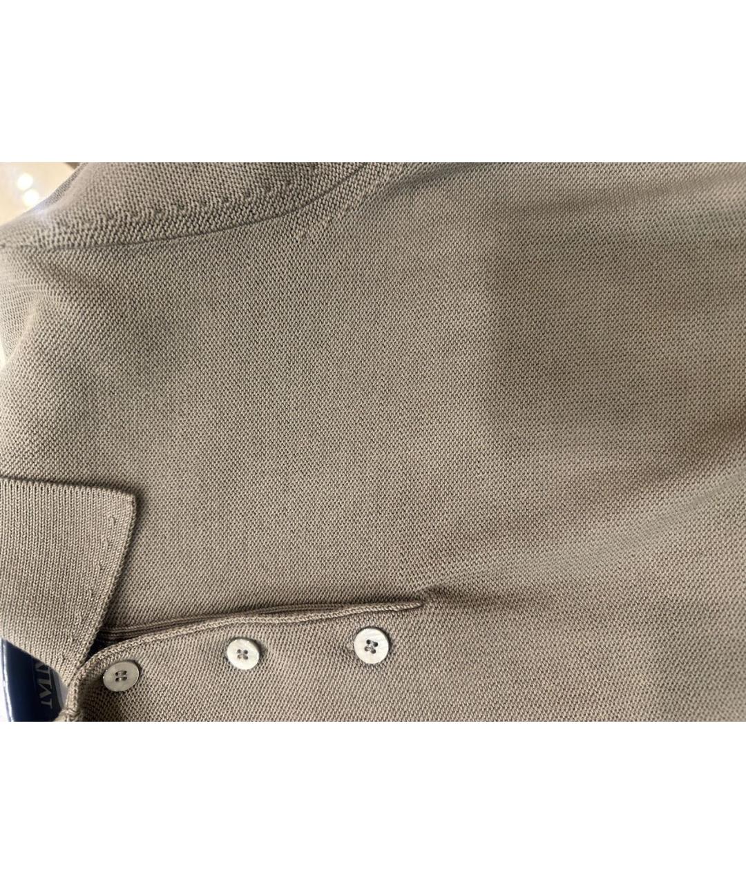 MAX MARA Хаки хлопковая футболка, фото 4