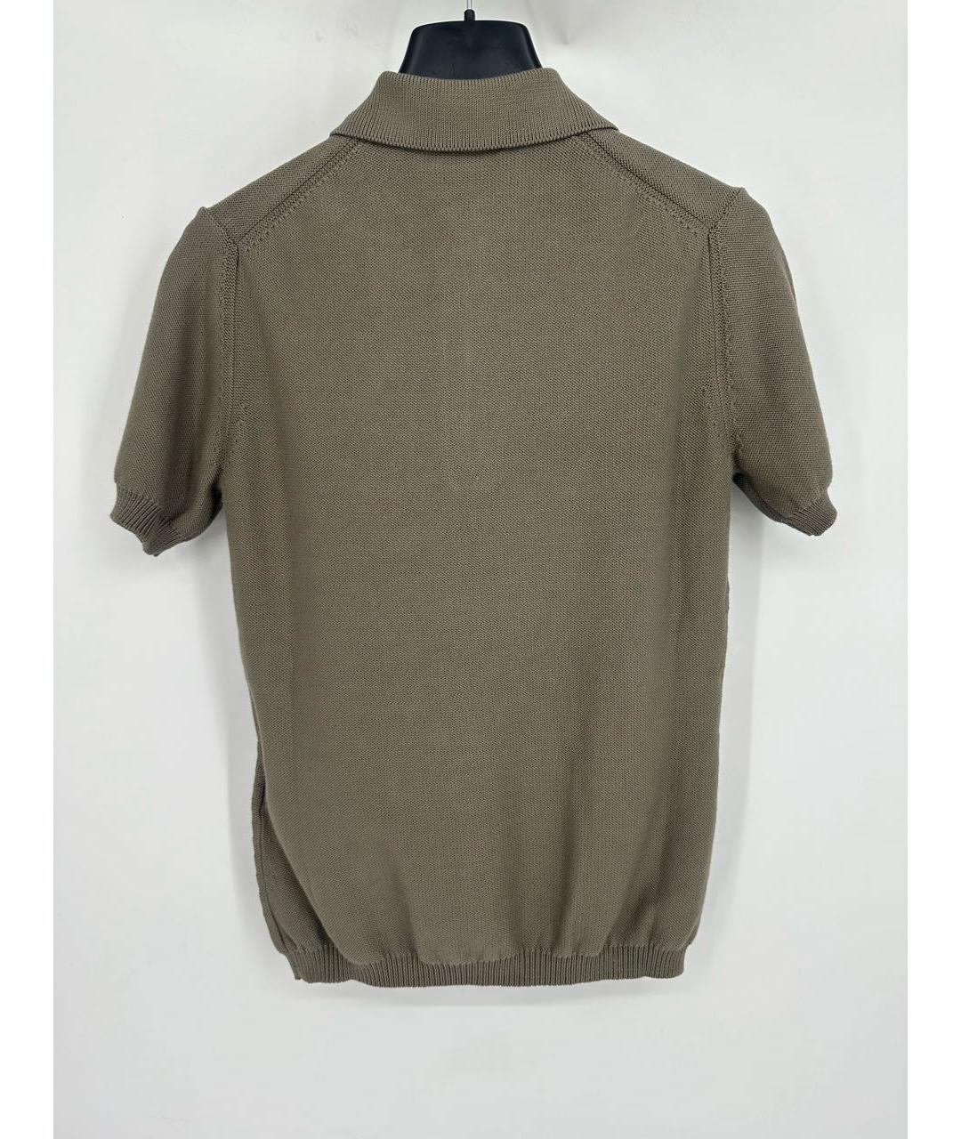 MAX MARA Хаки хлопковая футболка, фото 2