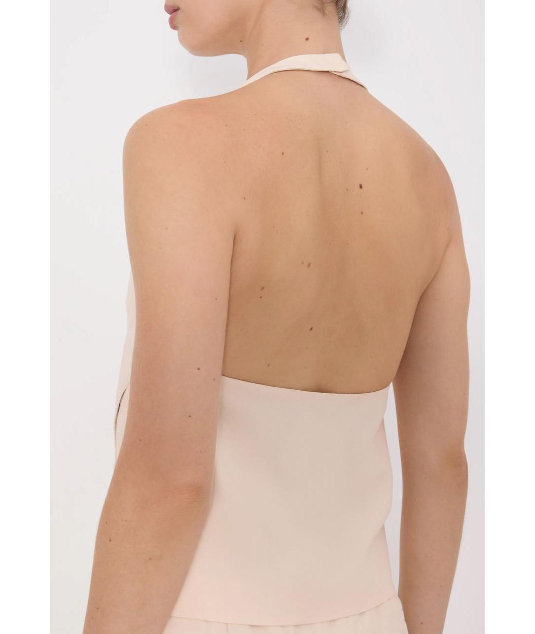 LOULOU DE SAISON Бежевая вискозная блузы, фото 4