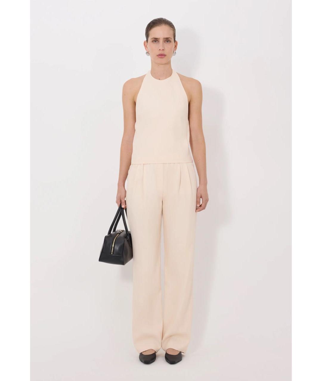 LOULOU DE SAISON Бежевая вискозная блузы, фото 2