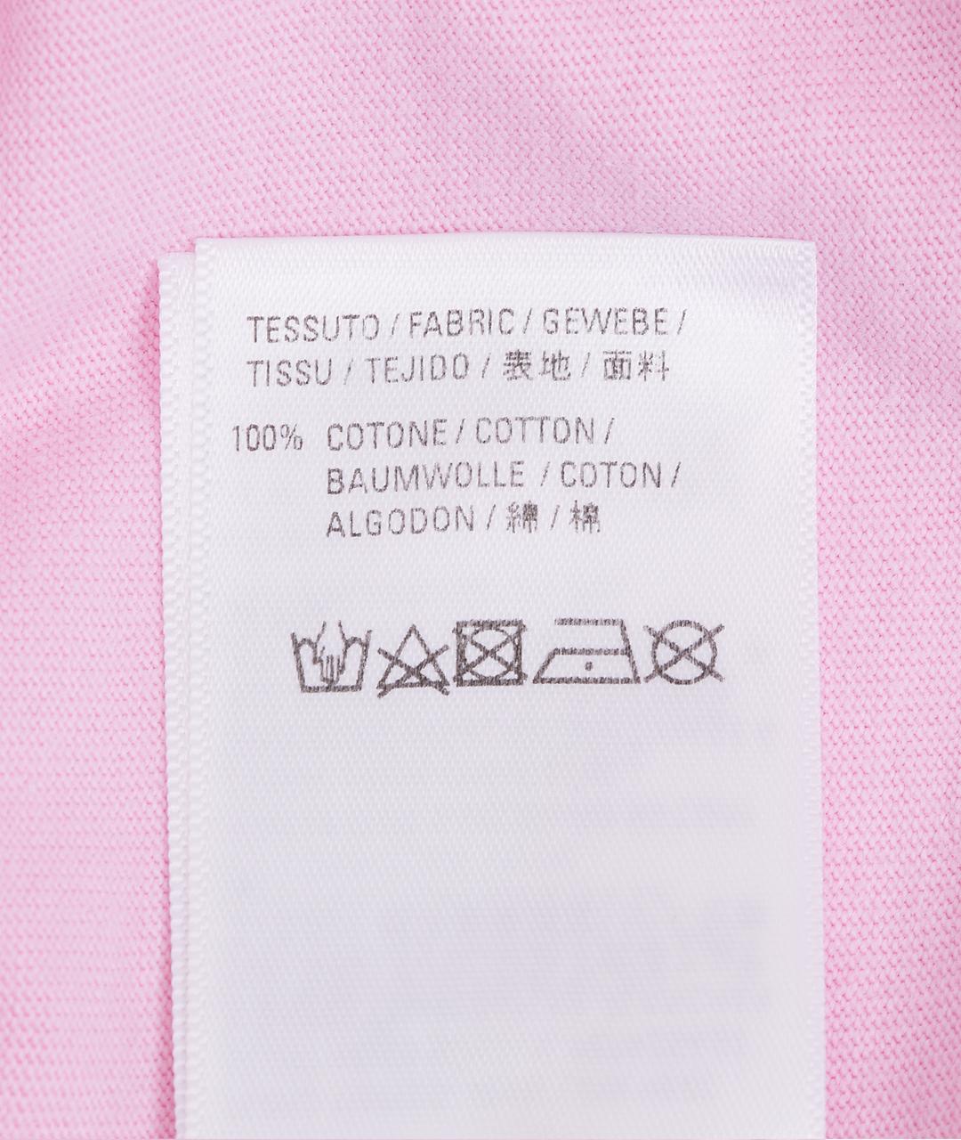 BALENCIAGA Розовая хлопковая футболка, фото 9