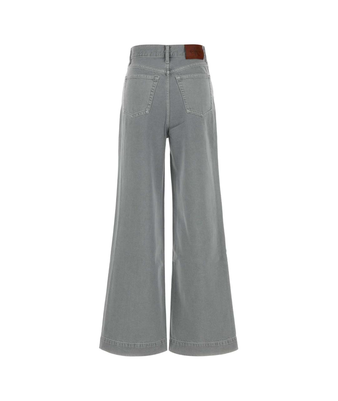 CALVIN KLEIN Серые хлопковые джинсы клеш, фото 2