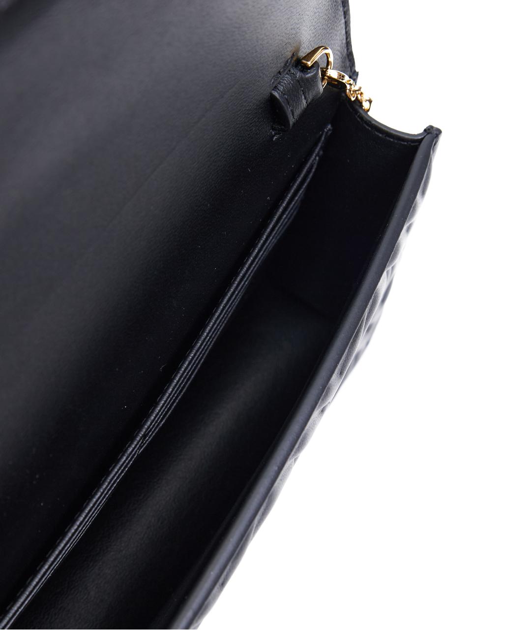 FENDI Черная кожаная сумка через плечо, фото 6