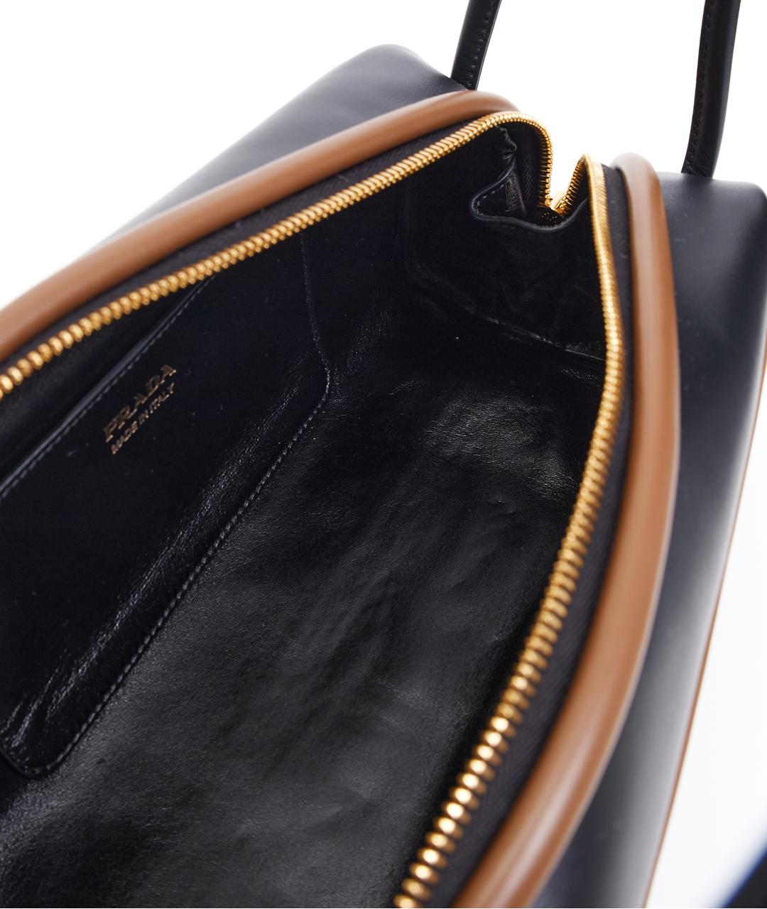 PRADA Черная кожаная сумка через плечо, фото 6