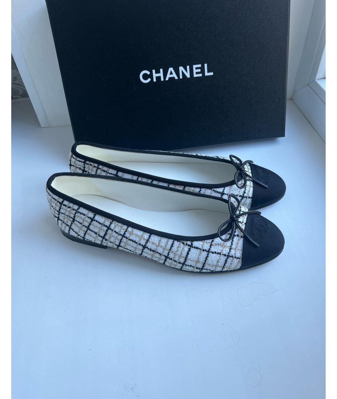 CHANEL Мульти текстильные балетки, фото 3