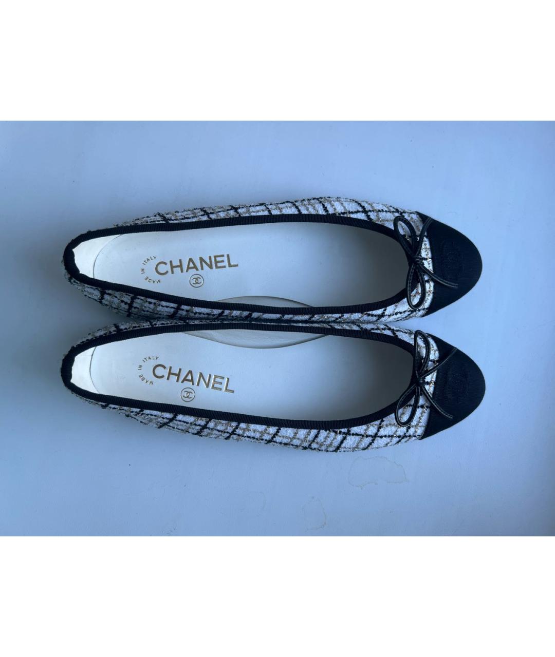 CHANEL Мульти текстильные балетки, фото 5