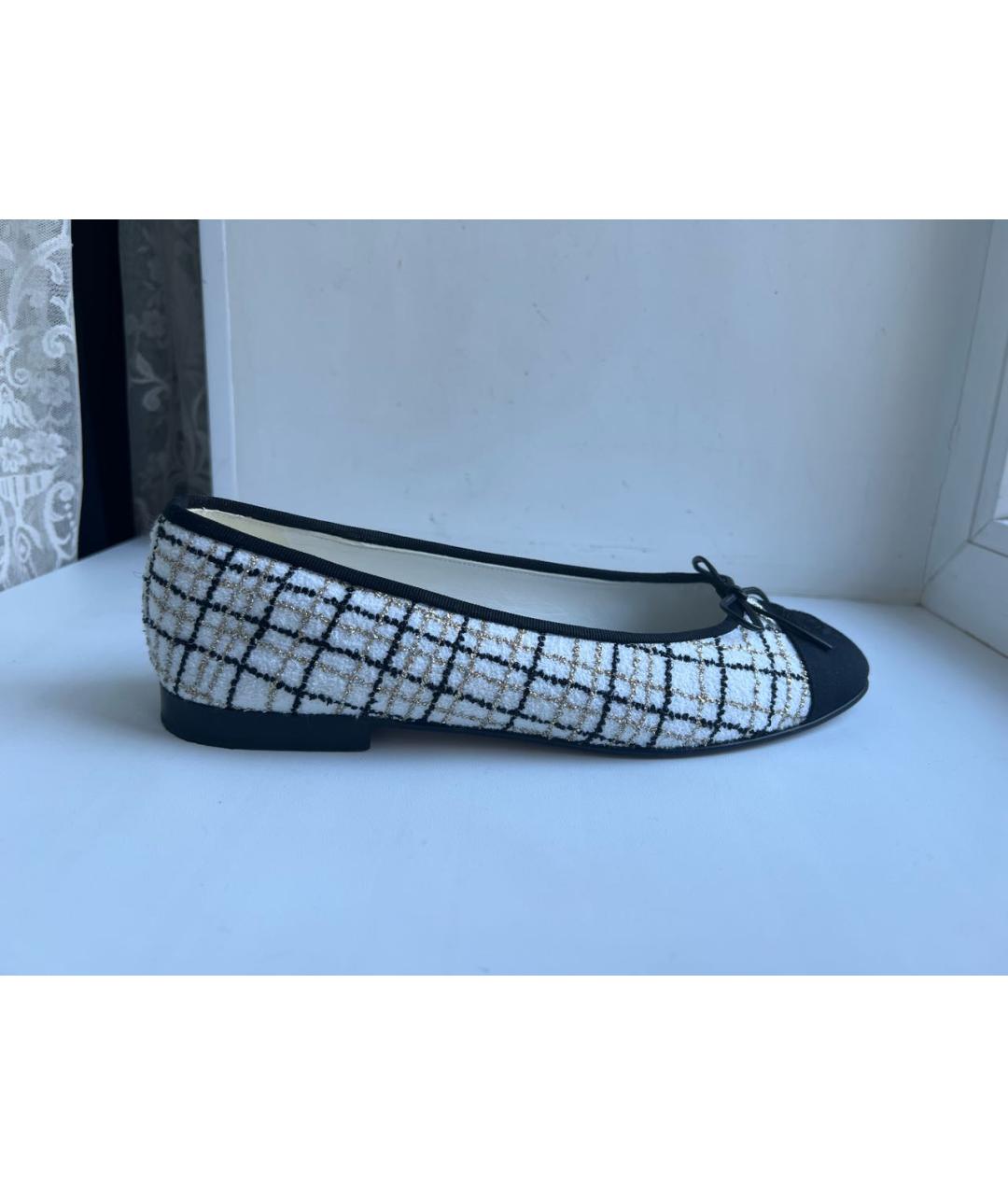 CHANEL Мульти текстильные балетки, фото 8