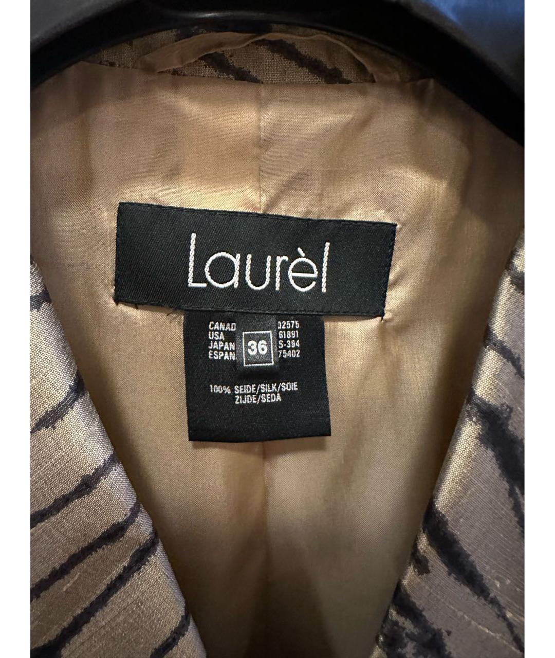 ESCADA Золотой шелковый жакет/пиджак, фото 2