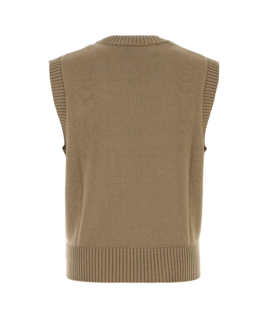 Ami Paris Коричневая шерстяная жилетка, фото 2